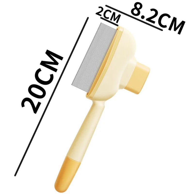 Spazzola per Cani Autopulente | Pettine Massaggiante a Pulsante | Rimuove il Sottopelo | Per Cani e Gatti