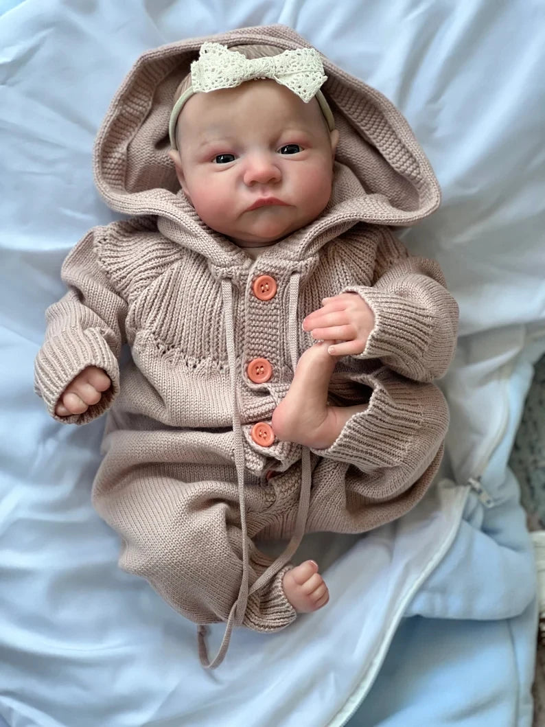 👶🏼 Bambola Reborn Levi 48cm - Pelle 3D con VENE Visibili - Collezione