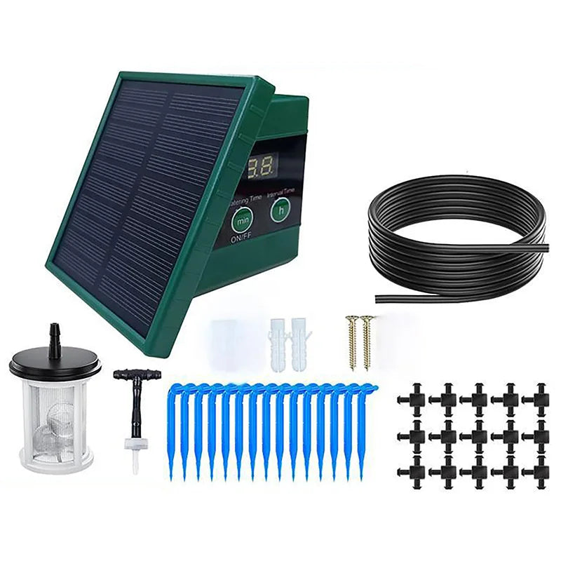 🌞 Sistema di Irrigazione a Goccia Solare Automatico - Per Giardini, Balconi e Piante Indoor