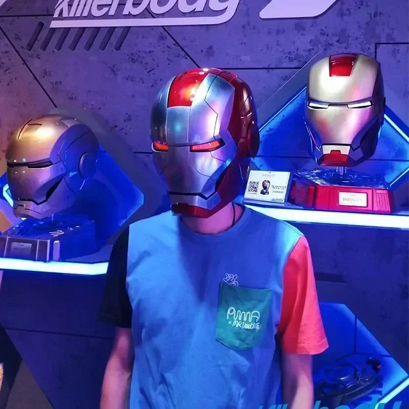 🦾 Casco Iron Man MK5 1:1 - Controllo Vocale, Luci LED, Regalo Perfetto!
Casco con effetti sonori e luci. Per cosplay e collezionisti!
