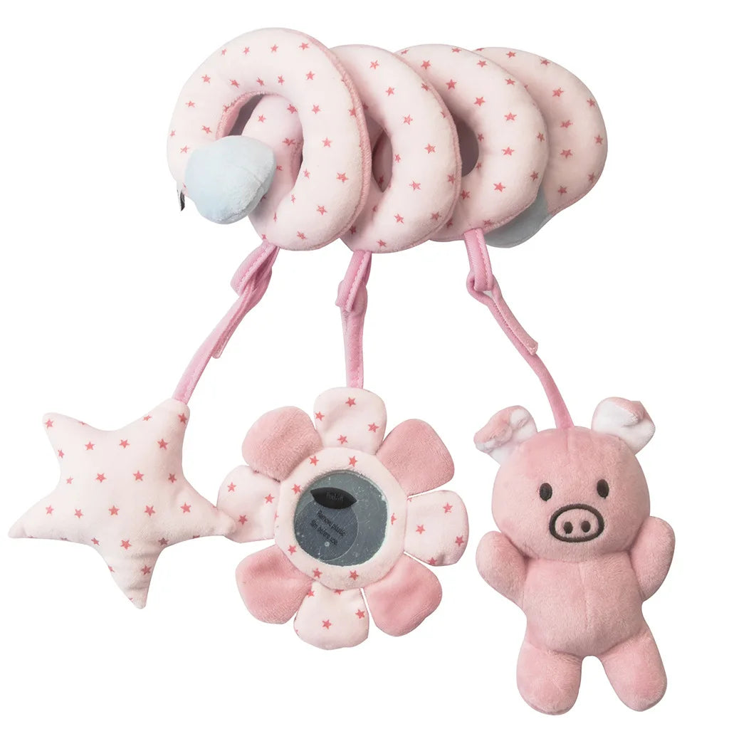 Giocattolo Spirale per Seggiolino Passeggino Culla - Peluche Sonaglio per Neonati