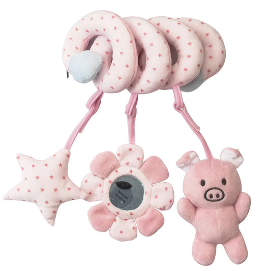 Giocattolo Spirale per Seggiolino Passeggino Culla - Peluche Sonaglio per Neonati