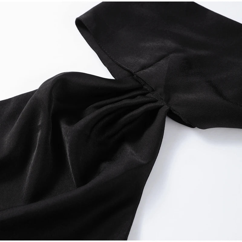 ABITO LUNGO ELEGANTE DONNA – Stile Senza Spalle con Schiena Nuda, Perfetto per l’Estate 2025!