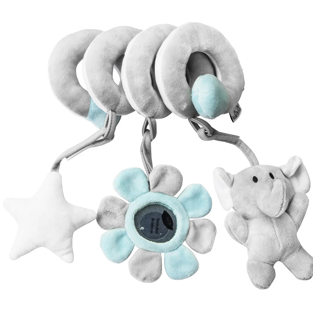 Giocattolo Spirale per Seggiolino Passeggino Culla - Peluche Sonaglio per Neonati