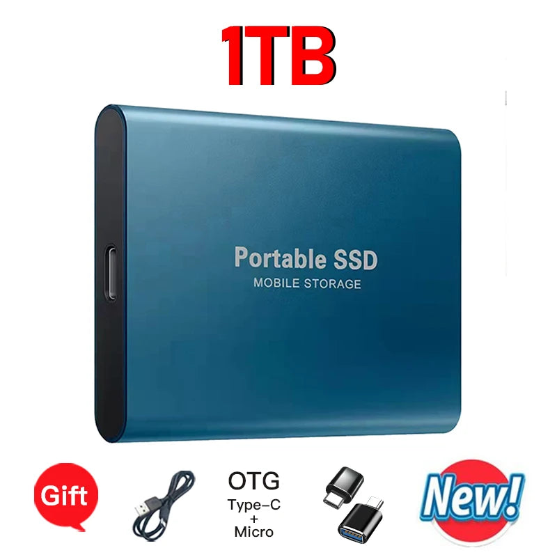SSD Esterno Ultra Veloci Portabile Compatibile con PC/Mac/Phone!