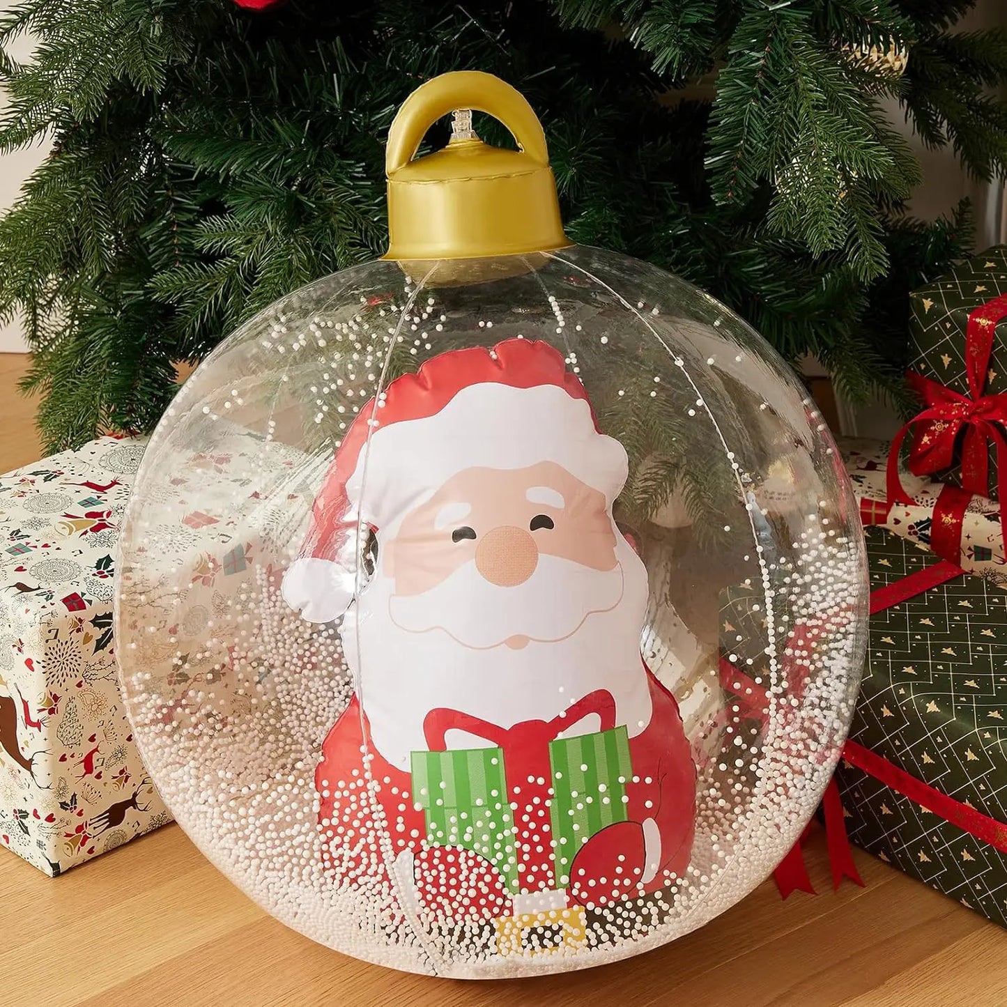 🔮 Palla Natalizia Inflabile Trasparente 60cm - Decorazione con Luci, Sfera PVC per Interni ed Esterni
Magia luminosa per il tuo Natale! Facile da gonfiare e resistente. Perfetta per giardini e salotti.