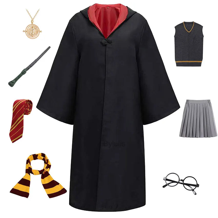 π§ββοΈ Costume da Mago per Donne e Ragazze - Mantello e Toga Stile Scuola di Magia, Per Halloween e Cosplay!