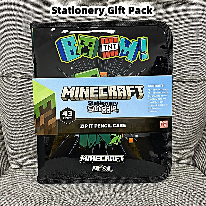 Zaino Minecraft Creeper Smiggle + Accessori Scuola