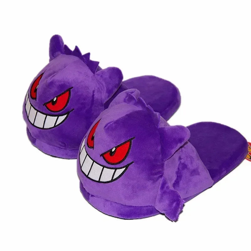 Pantofole Invernali Pokemon Gengar Peluche Morbido, Suola Antiscivolo, Regalo
