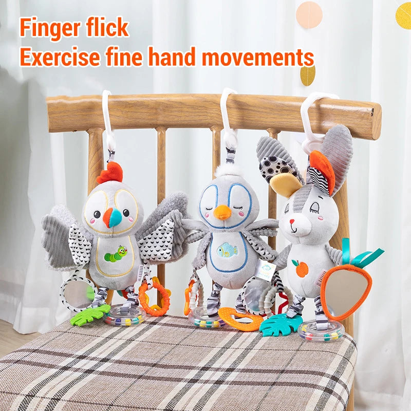 š° Sonagli Montessori in Peluche - Giocattoli Educativi per Neonati