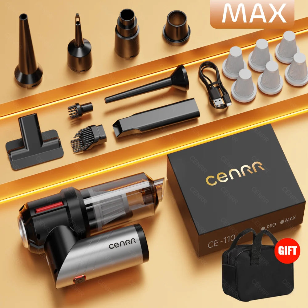 Aspirapolvere Auto Wireless PA Forte – Mini Potente Portatile per Auto/Casa
