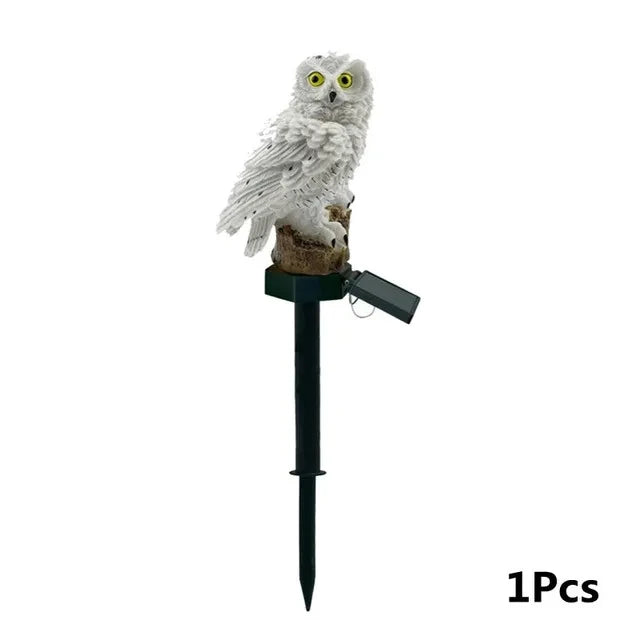 🦉 Lampada Solare Gufo - Luci LED da Esterno per Giardino, Impermeabile e Autoalimentata!