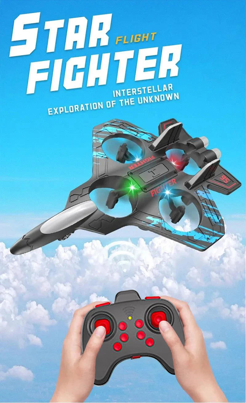 ✈️ Aliante RC 2.4G - Elicottero Acrobatico con Luci LED - Giocattolo Volante