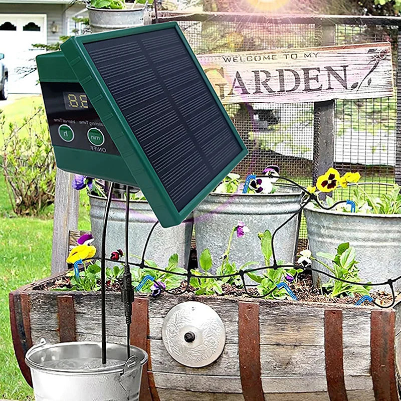 🌞 Sistema di Irrigazione a Goccia Solare Automatico - Per Giardini, Balconi e Piante Indoor