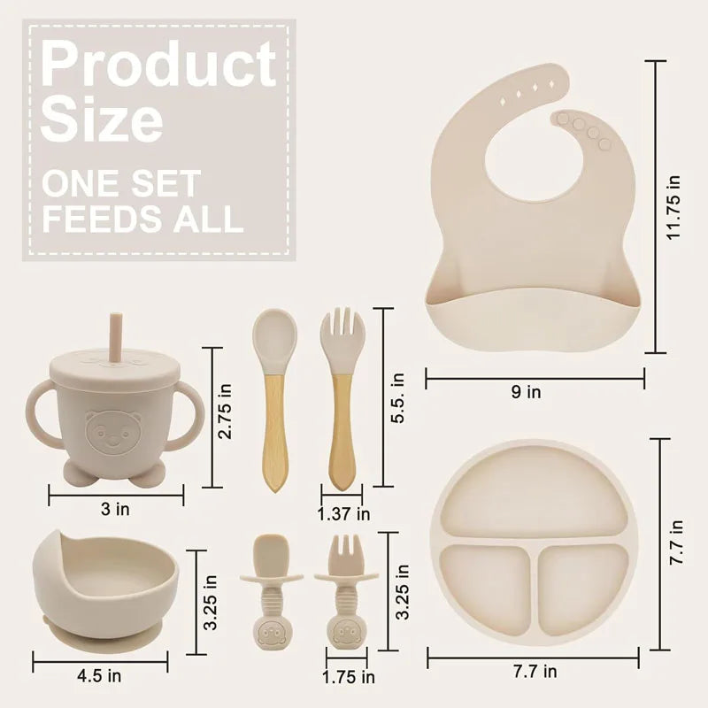 🍽️ Set Alimentazione Personalizzato per Bambini – Nome Inciso, Sicuro e Pratico!
