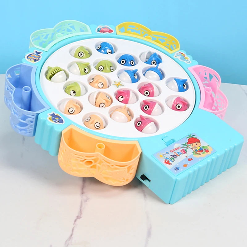 Pesca Giocattolo Elettrico con Luci/Musica - Regalo Perfetto Bambini Blu/Rosa