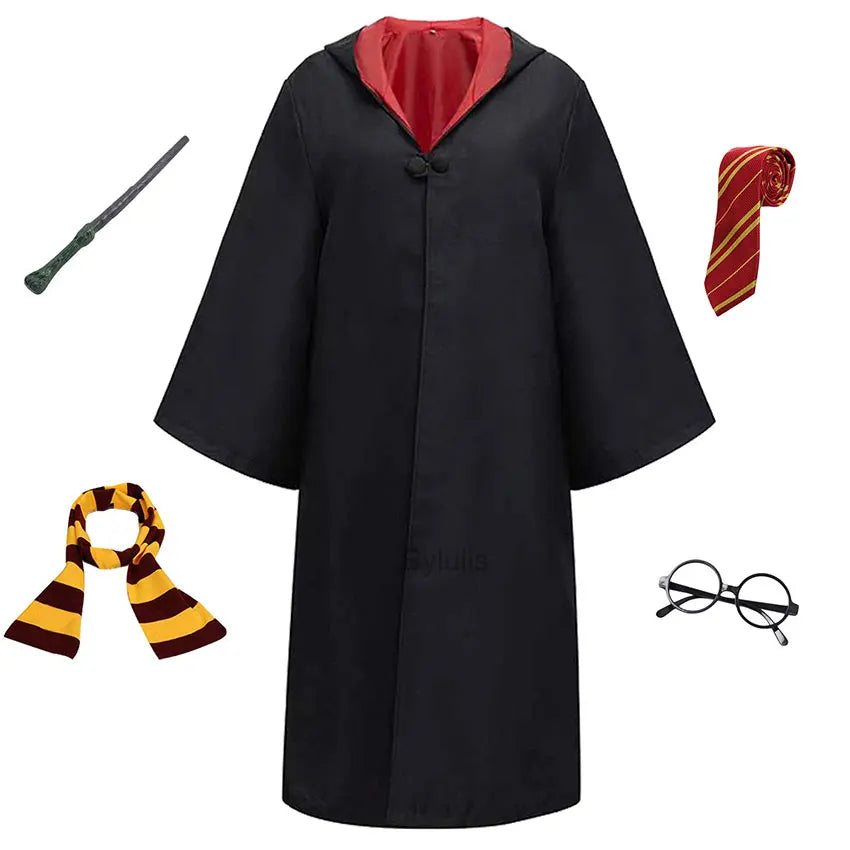 π§ββοΈ Costume da Mago per Donne e Ragazze - Mantello e Toga Stile Scuola di Magia, Per Halloween e Cosplay!