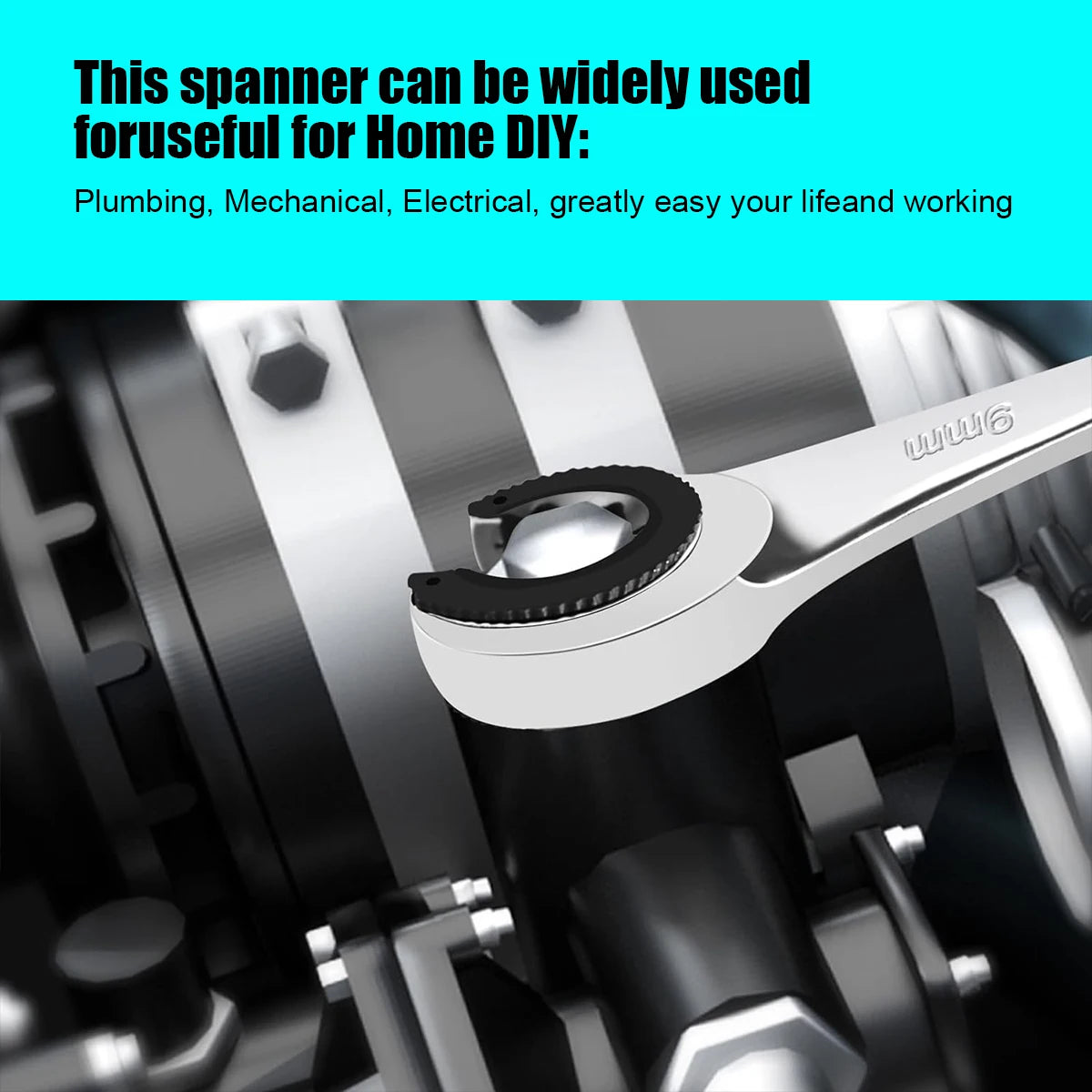 🔧 Chiave Combinata Rivoluzionaria 8-19mm!72 denti, testa fissa, doppia funzione!Scatto rapido, vanadio cromo, durata estrema.
Per meccanici e fai-da-te! 🛠️