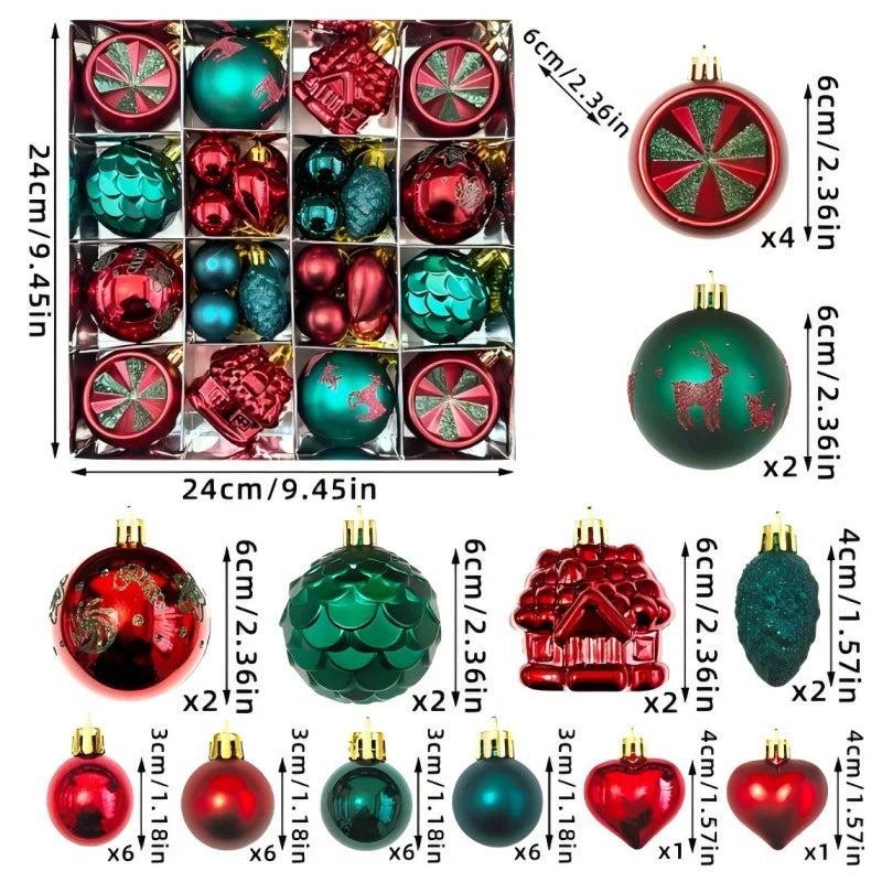 π Palline di Natale Appendiabili - Decorazioni per Albero, Festive e Regali per Feste di Natale!
Colori brillanti e design festoso per un albero incantevole. Perfette per celebrare il Natale! πβ¨
