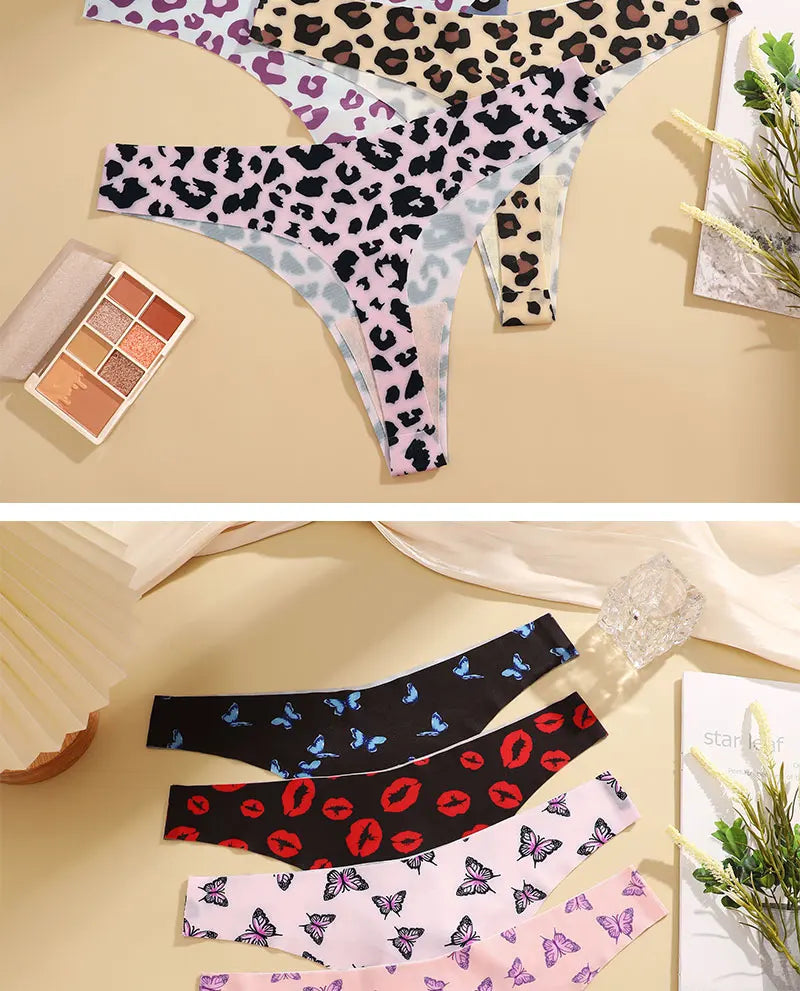 3 Mutandine Sexy Donna - Perizoma T-Back Vita Bassa - Intimo Colorato Senza Cuciture