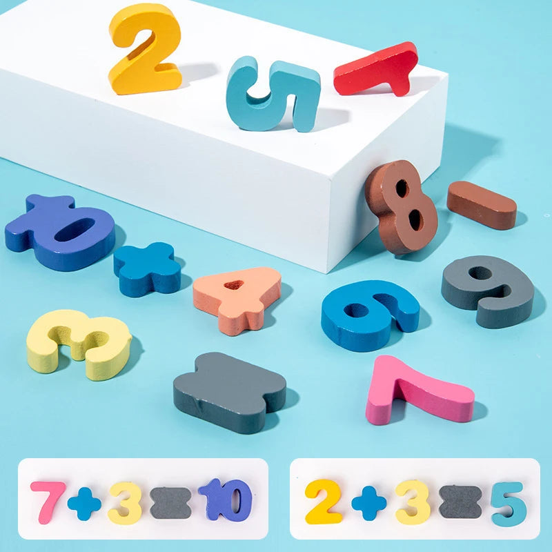 Set Educativo Legno - Puzzle, Conteggio, Pesca Magnetica Montessori 3+