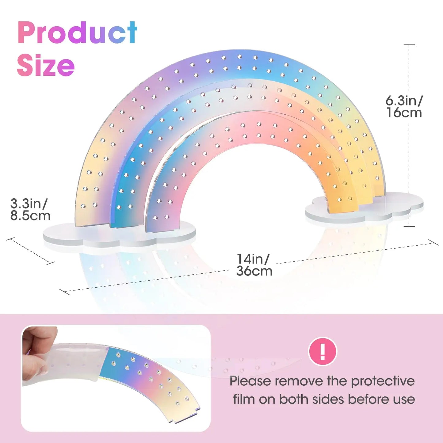 🌈 Organizzatore per Orecchini ad Arco Iridescente - 3 Livelli