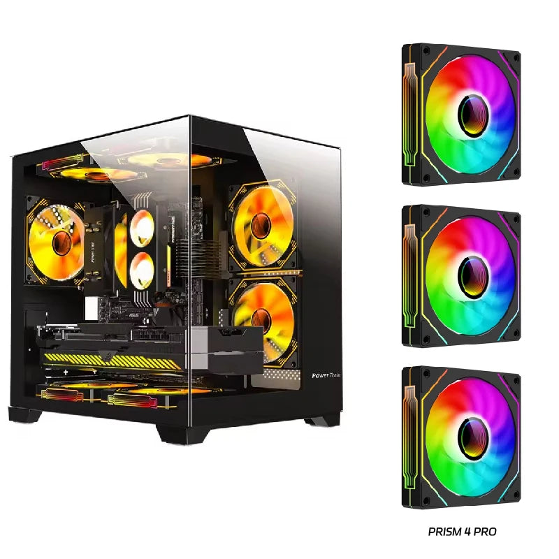 💎 Power Train Case PC - Vetro Colorato, Vista  270°, Supporto Water Cooler 240mm
Design unico e panoramico! Perfetto per gaming e setup stilosi. 🌊🖥️