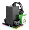 Supporto Ventola Raffreddamento Ricarica Xbox Series X 15 Luci RGB 2 Controller