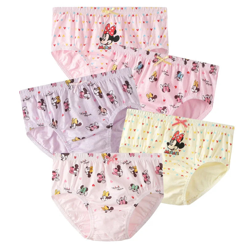 👶 Confezione da 5 Mutandine Bambina Mickey - Cotone Morbido