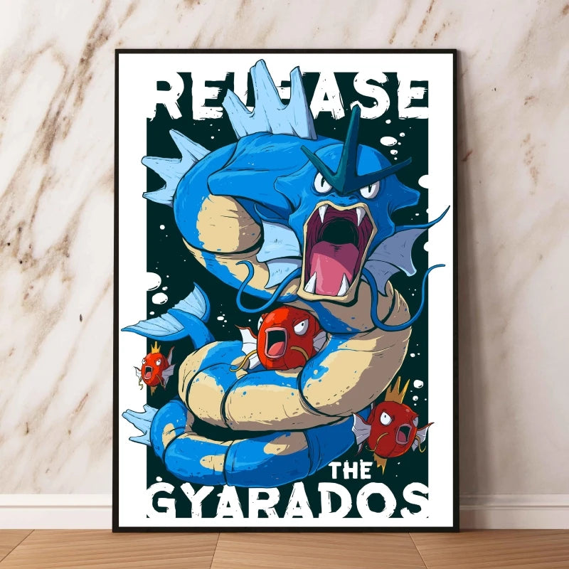 👻 Quadro Gengar Pokémon - Stampa Premium su Tela Senza Cornice