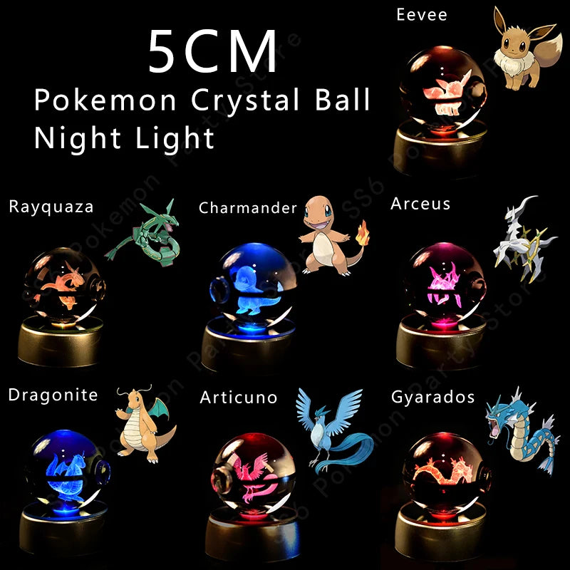 ๐ฎ Sfera di Cristallo Pokemon - Lampada 3D con Pikachu, Gengar e Mewtwo, Regalo Perfetto per Fan!
Illumina la notte con i tuoi personaggi preferiti! Perfetta per camerette e collezionisti. โจ๐