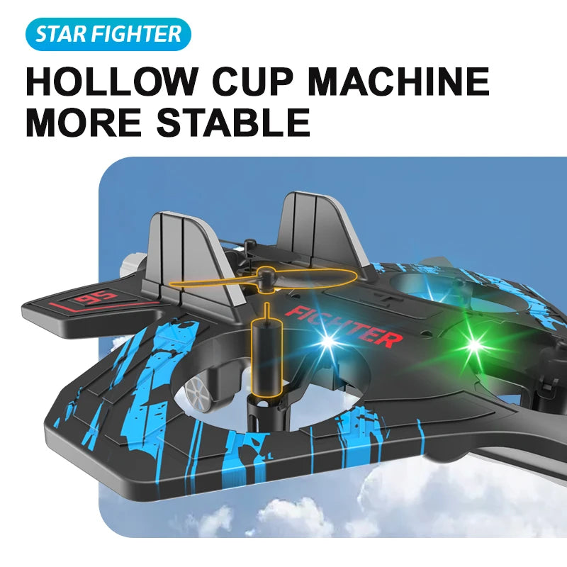 ✈️ Aliante RC 2.4G - Elicottero Acrobatico con Luci LED - Giocattolo Volante