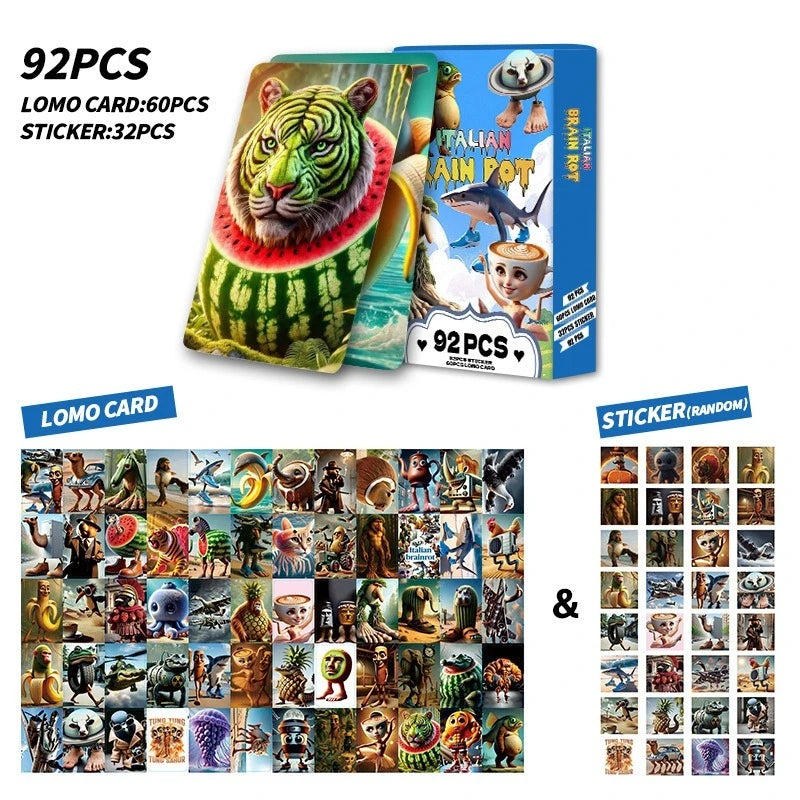 92 Carte Tralalero Tralala Brainrot! 🤪 Meme Viventi per Party & Cosplay 🎭