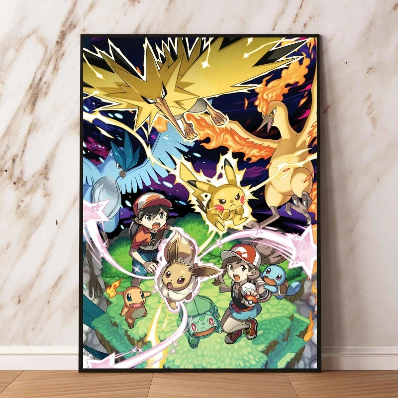 👻 Quadro Gengar Pokémon - Stampa Premium su Tela Senza Cornice