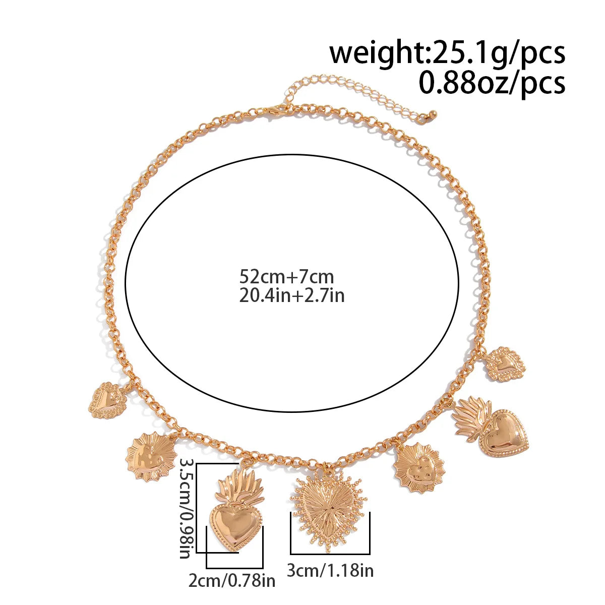 Collana Donna Retro: Ciondolo Occhio Malocchio, Croce e Stella Marina in Metallo - Gioiello con Elementi Marini