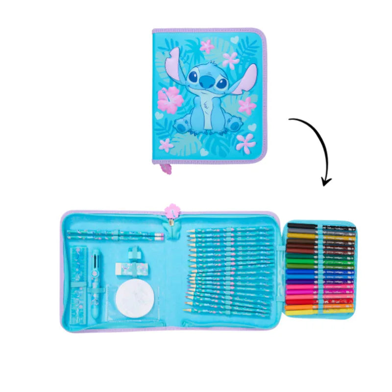 Tutto per la Scuola Stitch Zaino Astuccio Borraccia Porta Merenda
