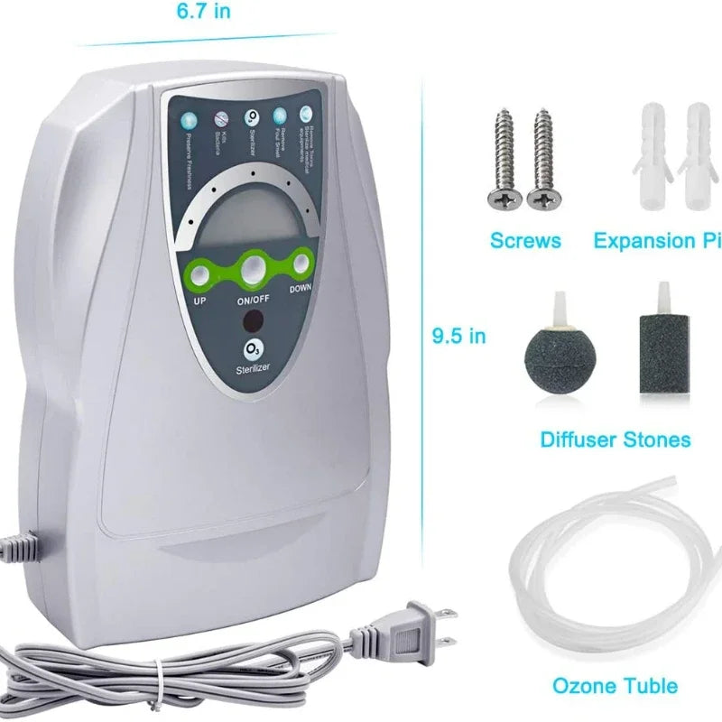Generatore Ozono 220V/110V - Purificatore Aria & Acqua - Sterilizza Cibo/Casa