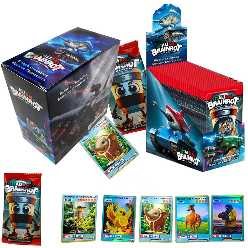 🃏 Set 150 Carte Brainrot Italiane - Tralalero Tralala, Tungtungtungsahur, Per Collezionisti e Appassionati!
Colleziona tutti i personaggi anime! Perfetto per regali e giochi. 🎴✨