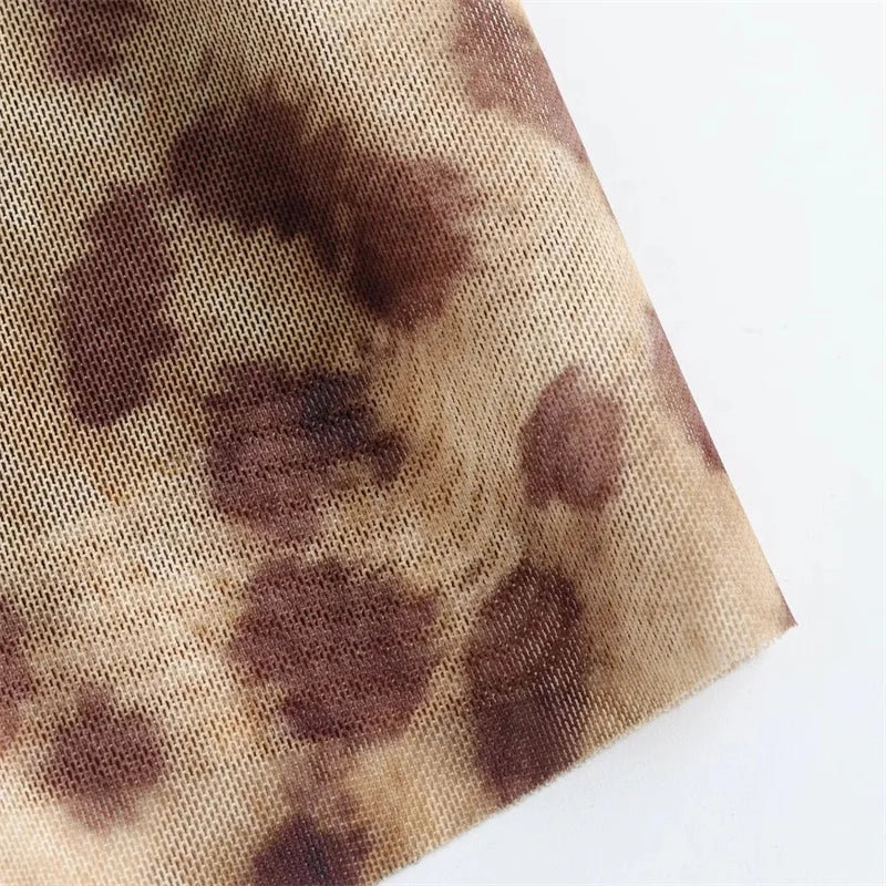 🐆 Abito Leopardato in Tulle - Sottoveste Sexy Senza Schienale! Per Feste/Vacanze