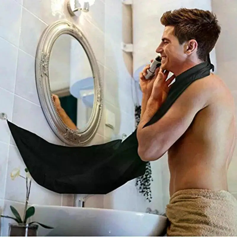 🧔 "Grembiule Anti-Catastrofe" – Per Barba e Baffi Senza Macchie!