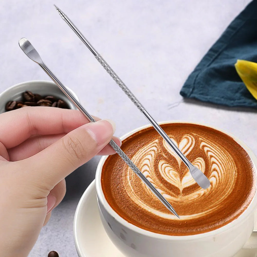 PENNA MAGICA PER LATTE ART – Trasforma ogni caffè in un capolavoro! ☕