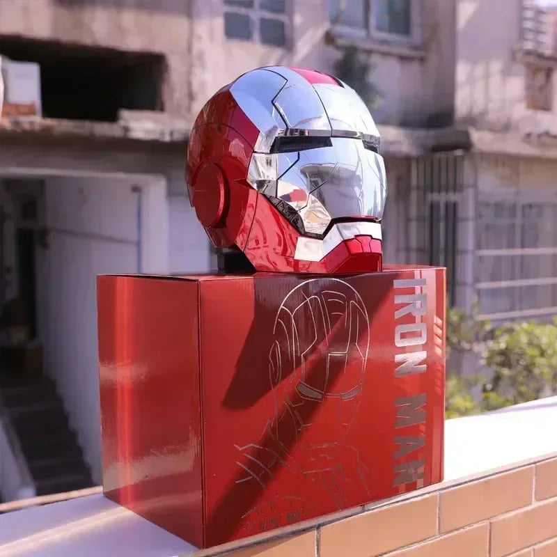 🦾 Casco Iron Man MK5 1:1 - Controllo Vocale, Luci LED, Regalo Perfetto!
Casco con effetti sonori e luci. Per cosplay e collezionisti!