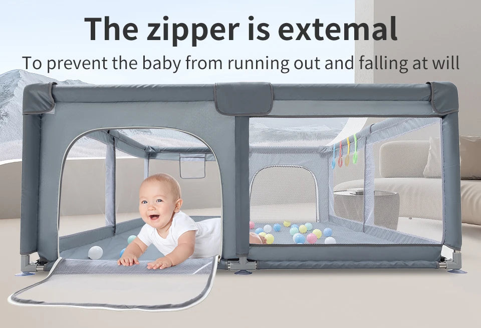 Box Parco Giochi Bambini 6Mesi-6Anni con Palline e Recinzione Sicurezza