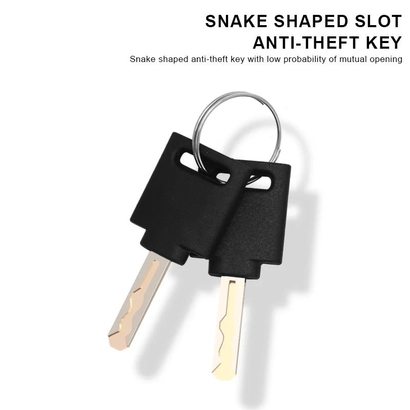 Lucchetto Catena RIDERACE per Bici/Scooter - Antifurto Alta Sicurezza con 2 Chiavi