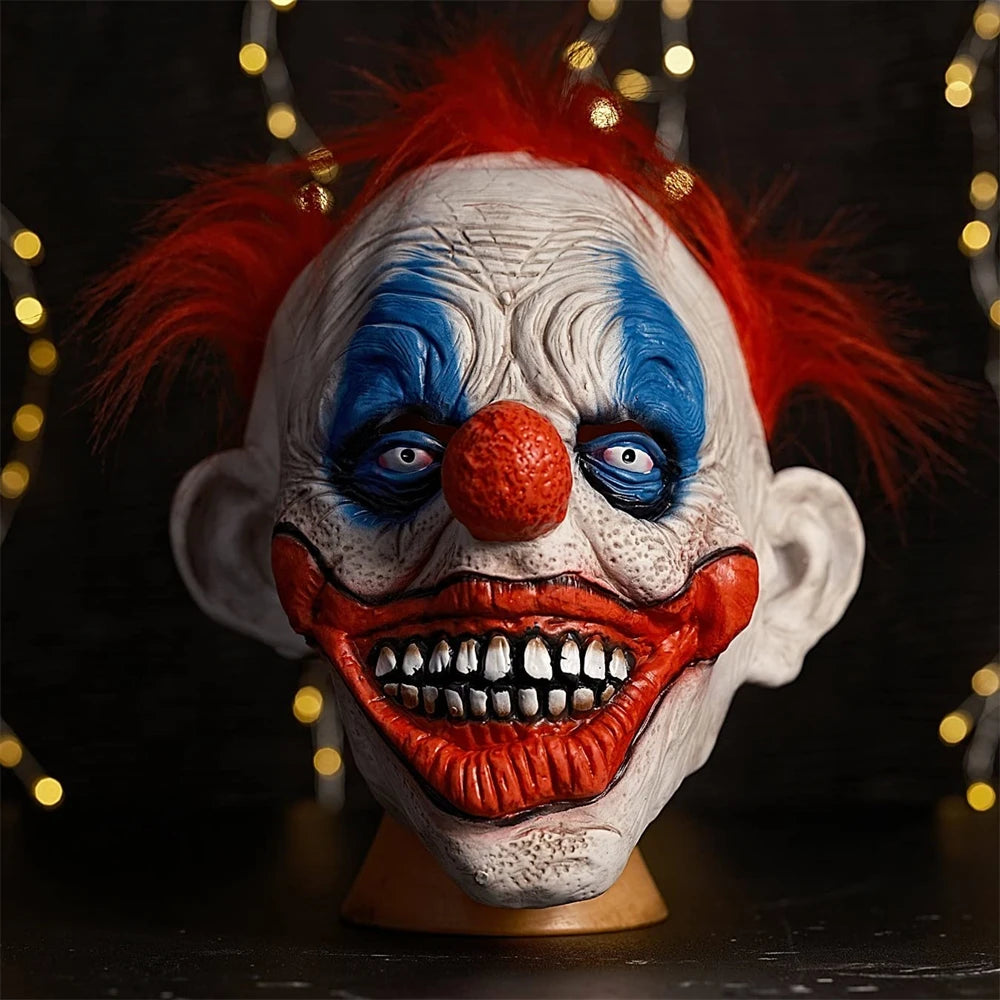 🎭 Maschera Clown Horror - Latex Realistico, Per Halloween e Scherzi!
Brividi garantiti! Ideale per feste, cosplay e parchi divertimento. 😱