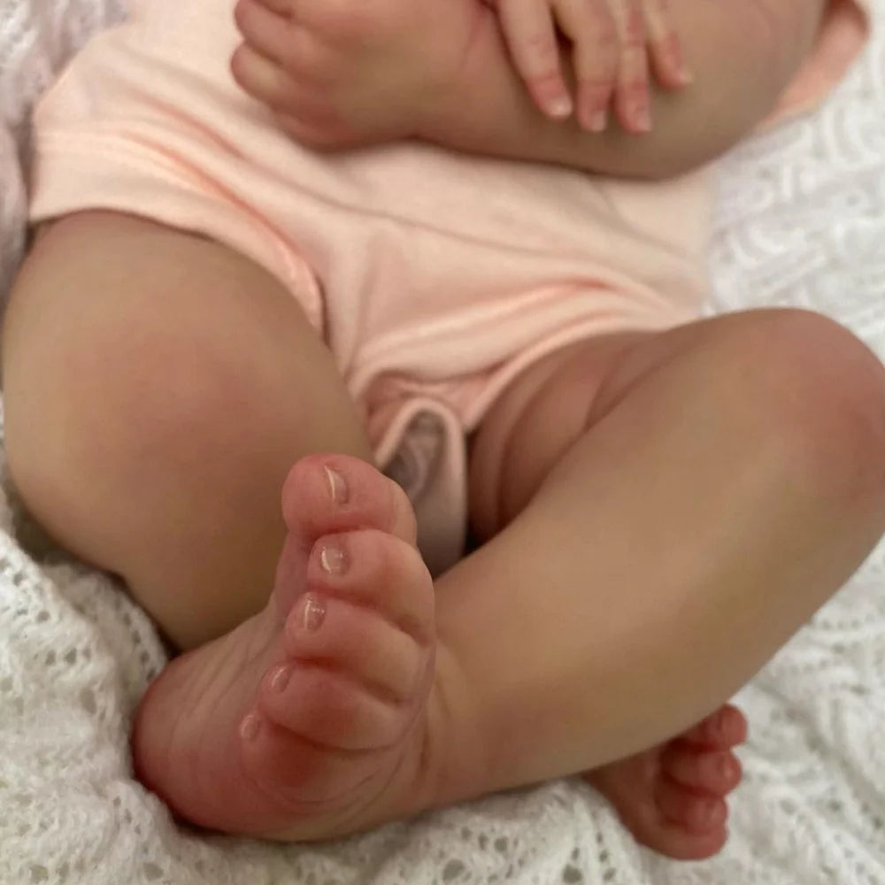 BAMBOLA REBORN 18''! 👶 Pelle 3D con VENE, Morbida come un VERO Bimbo! 🎁