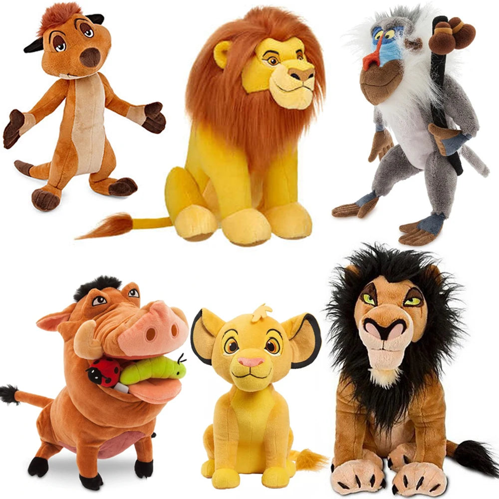 Set Peluche Il Re Leone Disney - Simba, Scar, Nala - Regalo Bambini