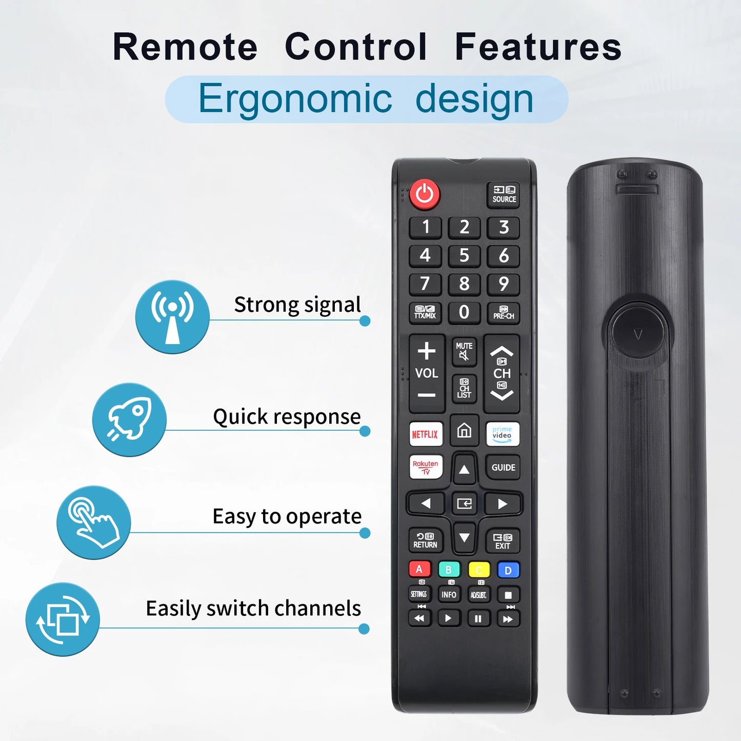 📺 Telecomando Universale Samsung - Compatibile con TV Smart, LCD, LED, HDTV 3D!
Sostituisce BN59-01315J. Accedi a Netflix  e altro con un clic! 🚀