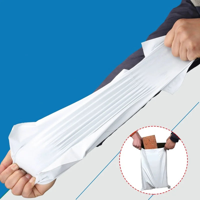 50 Buste Postali Plastica - Con Chiusura Adesiva - Per Corriere