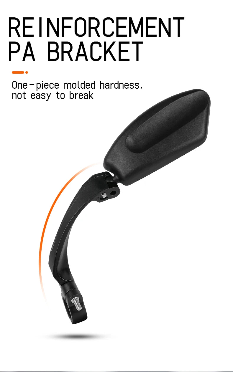 Specchietto Retrovisore Bici 360° HD – Acciaio Inossidabile, Montaggio Universale